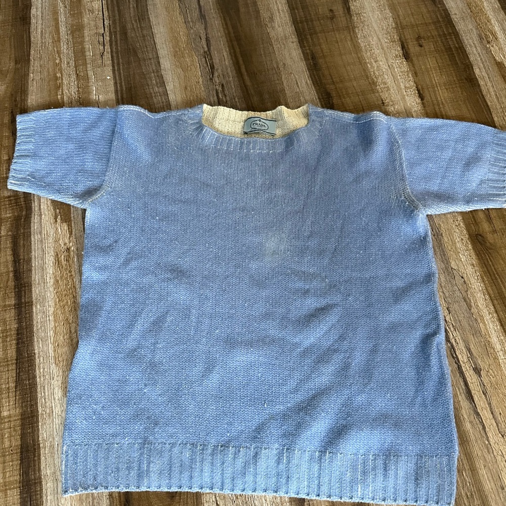 Cashmere Prada short sleeve sweater 40 S/M